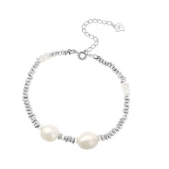 Lady Solid Color Freshwater Pearl Sterling Silver Plating Bracelets -Cheap Jewelry Store 1681500064205377536