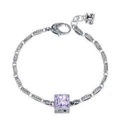 Simple Style Artistic Square Sterling Silver Inlay Zircon Bracelets -Cheap Jewelry Store 1681500395672834048