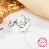 Basic Simple Style Streetwear Round Flower Sterling Silver Inlay Pearl Rings -Cheap Jewelry Store 1681507101299576832