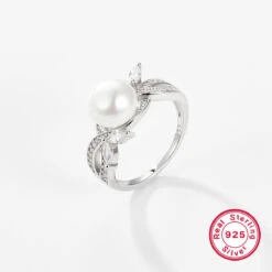 Basic Simple Style Streetwear Round Flower Sterling Silver Inlay Pearl Rings 9 Basic Simple Style Streetwear Round Flower Sterling Silver Inlay Pearl Rings -Cheap Jewelry Store 1681507248393818112