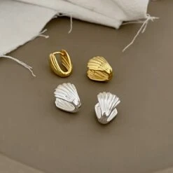 1 Pair Vacation Simple Style Shell Plating Sterling Silver Ear Studs -Cheap Jewelry Store 1681840639609802752 1