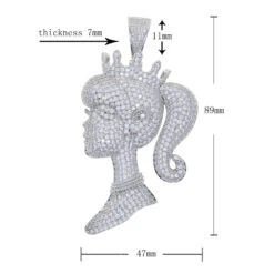 Princess Cartoon Character Copper Pendant Necklace In Bulk -Cheap Jewelry Store 1681840988223574016