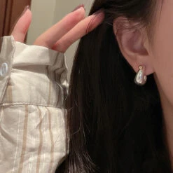 1 Pair Retro Geometric Polishing Sterling Silver Ear Studs 12 1 Pair Retro Geometric Polishing Sterling Silver Ear Studs -Cheap Jewelry Store 1681847390857990144