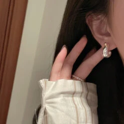 1 Pair Retro Geometric Polishing Sterling Silver Ear Studs 11 1 Pair Retro Geometric Polishing Sterling Silver Ear Studs -Cheap Jewelry Store 1681847436366188544