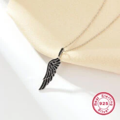Lady Streetwear Feather Sterling Silver Plating White Gold Plated Pendant Necklace 8 Lady Streetwear Feather Sterling Silver Plating White Gold Plated Pendant Necklace -Cheap Jewelry Store 1682276368248868864