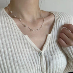 Lady Ball Sterling Silver Plating Necklace -Cheap Jewelry Store 1682602946241630209