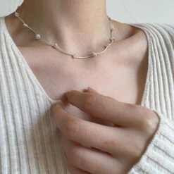 Lady Ball Sterling Silver Plating Necklace -Cheap Jewelry Store 1682602946807861248 1