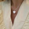 Sweet Heart Shape Sterling Silver Plating Pendant Necklace -Cheap Jewelry Store 1682603251628904448