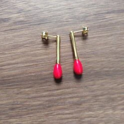 1 Pair Commute Color Block Plating Copper Silver Plated Ear Studs -Cheap Jewelry Store 1682608070397661184