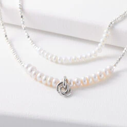 Lady Solid Color Freshwater Pearl Copper Beaded Plating Necklace -Cheap Jewelry Store 1682610826256715776