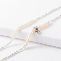 Lady Solid Color Freshwater Pearl Copper Beaded Plating Necklace -Cheap Jewelry Store 1682610884532375552