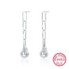 1 Pair Commute Round Inlay Sterling Silver Freshwater Pearl White Gold Plated Drop Earrings -Cheap Jewelry Store 1683331810106413056
