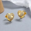 1 Pair Lady Heart Shape Plating Inlay Sterling Silver Artificial Gemstones Earrings -Cheap Jewelry Store 1683647511249686528
