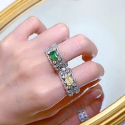 Wholesale Elegant Romantic Square Waves Sterling Silver Zircon Rings -Cheap Jewelry Store O1CN012CRSYK1dfVBwpSErs 2200765403763 0 cib