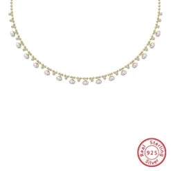 Elegant Simple Style Round Freshwater Pearl Sterling Silver Plating Inlay Zircon Necklace -Cheap Jewelry Store O1CN013NDVez1KUX3DQPy7u 2902071167 0 cib