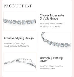 Wholesale Simple Style Shiny Solid Color Sterling Silver GRA Plating Inlay White Gold Plated Moissanite Bracelets -Cheap Jewelry Store O1CN01DattBK1DY0i31THZb 2894660227 0 cib