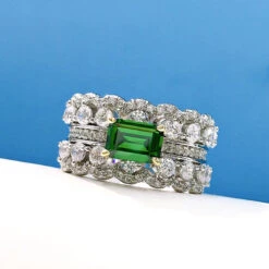 Wholesale Elegant Romantic Square Waves Sterling Silver Zircon Rings -Cheap Jewelry Store O1CN01NdvQtg1dfV68Ead2j 2200765403763 0 cib